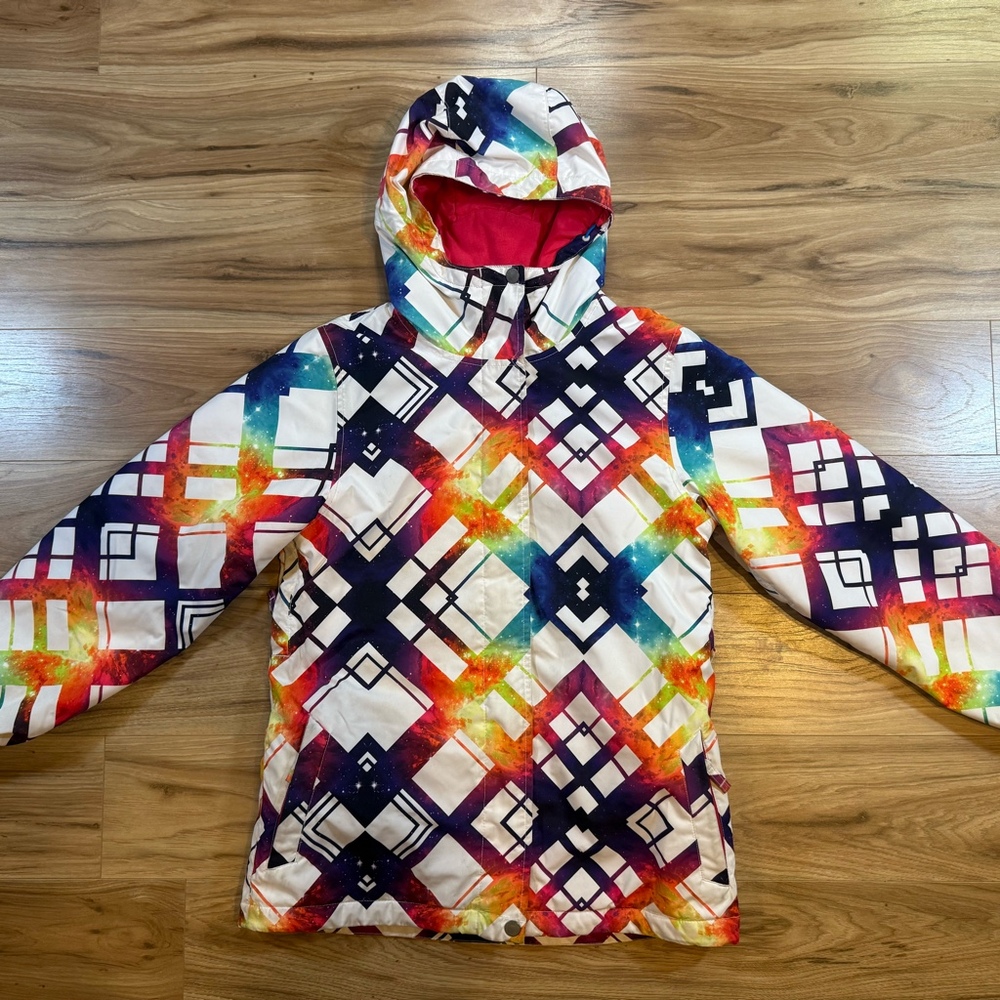 Empyre Multicolor Geometric Men’s Medium 10K Snowboard/Ski Jacket